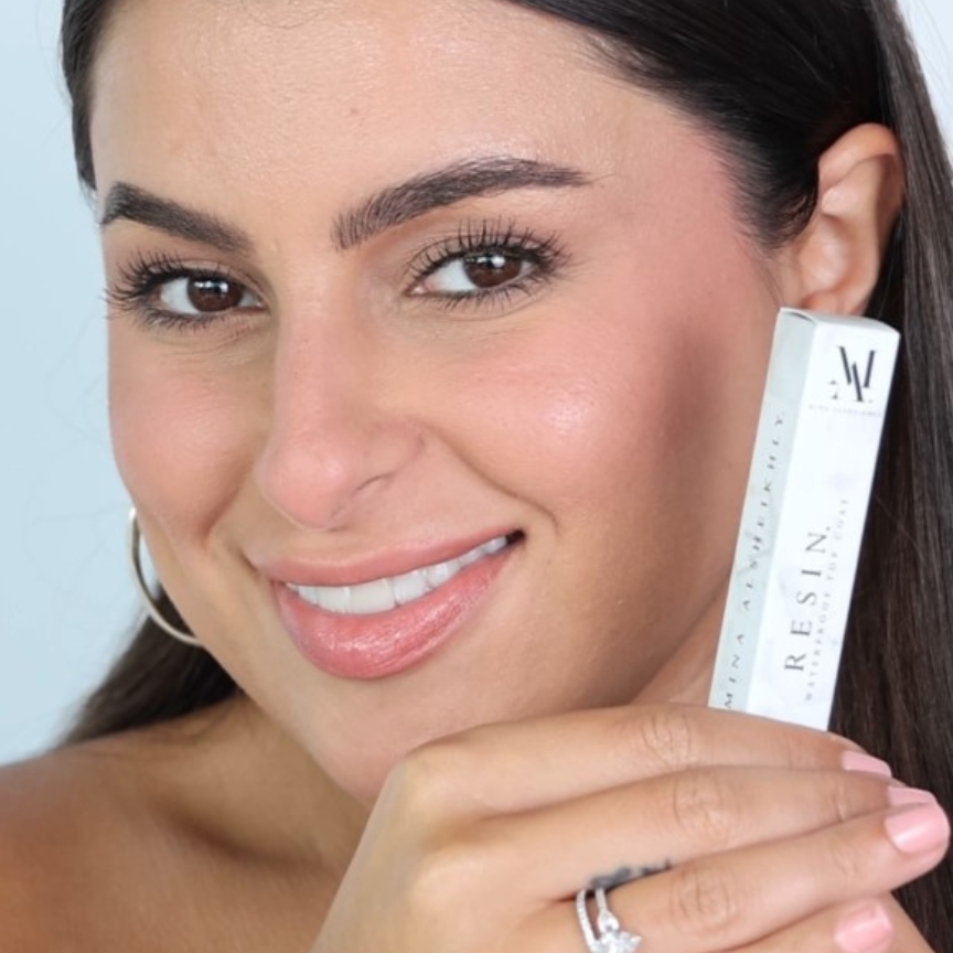 Waterproof Resin Mascara and Eyebrow Set: Long-lasting